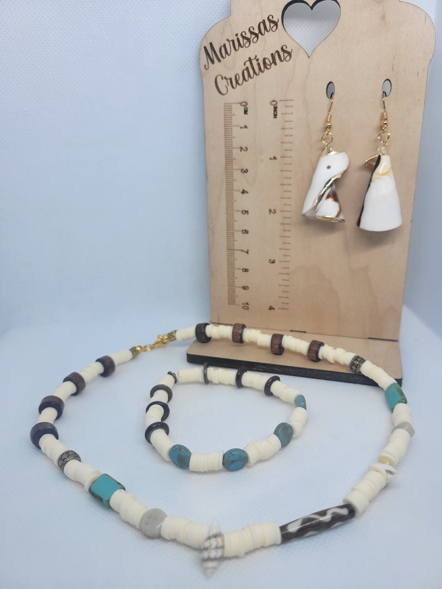 Beach theme necklace set