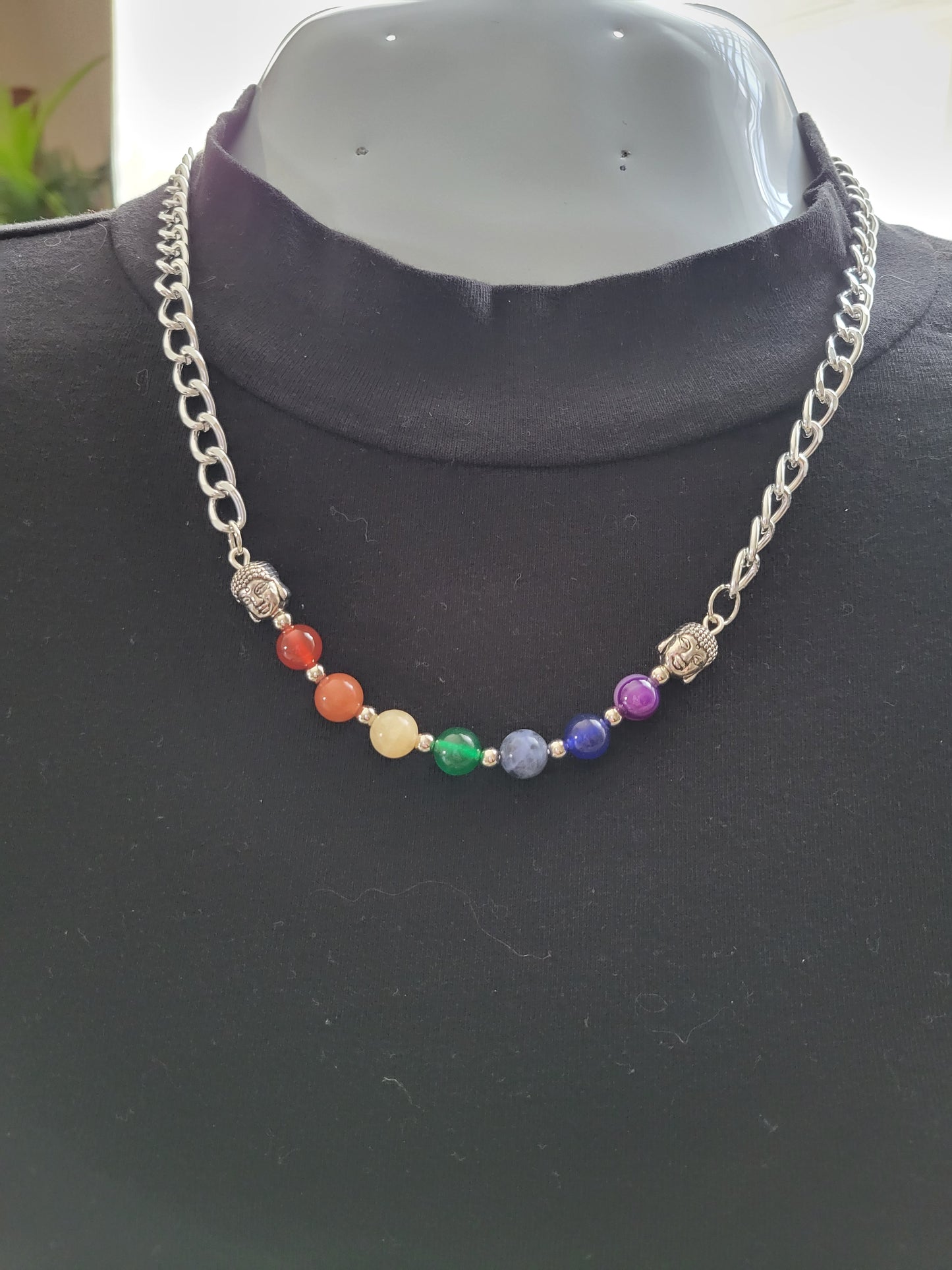 Chakra & Buddha necklace