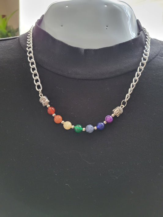 Chakra & Buddha necklace