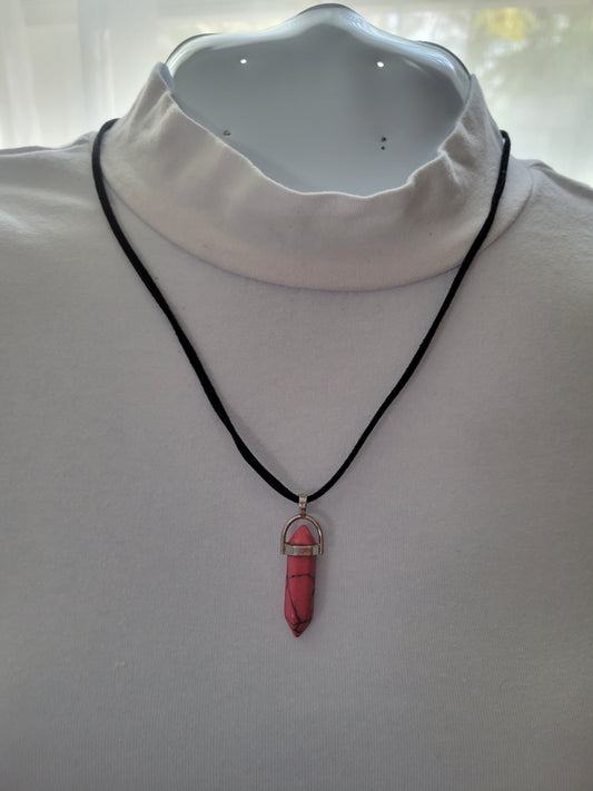 Red stone necklace