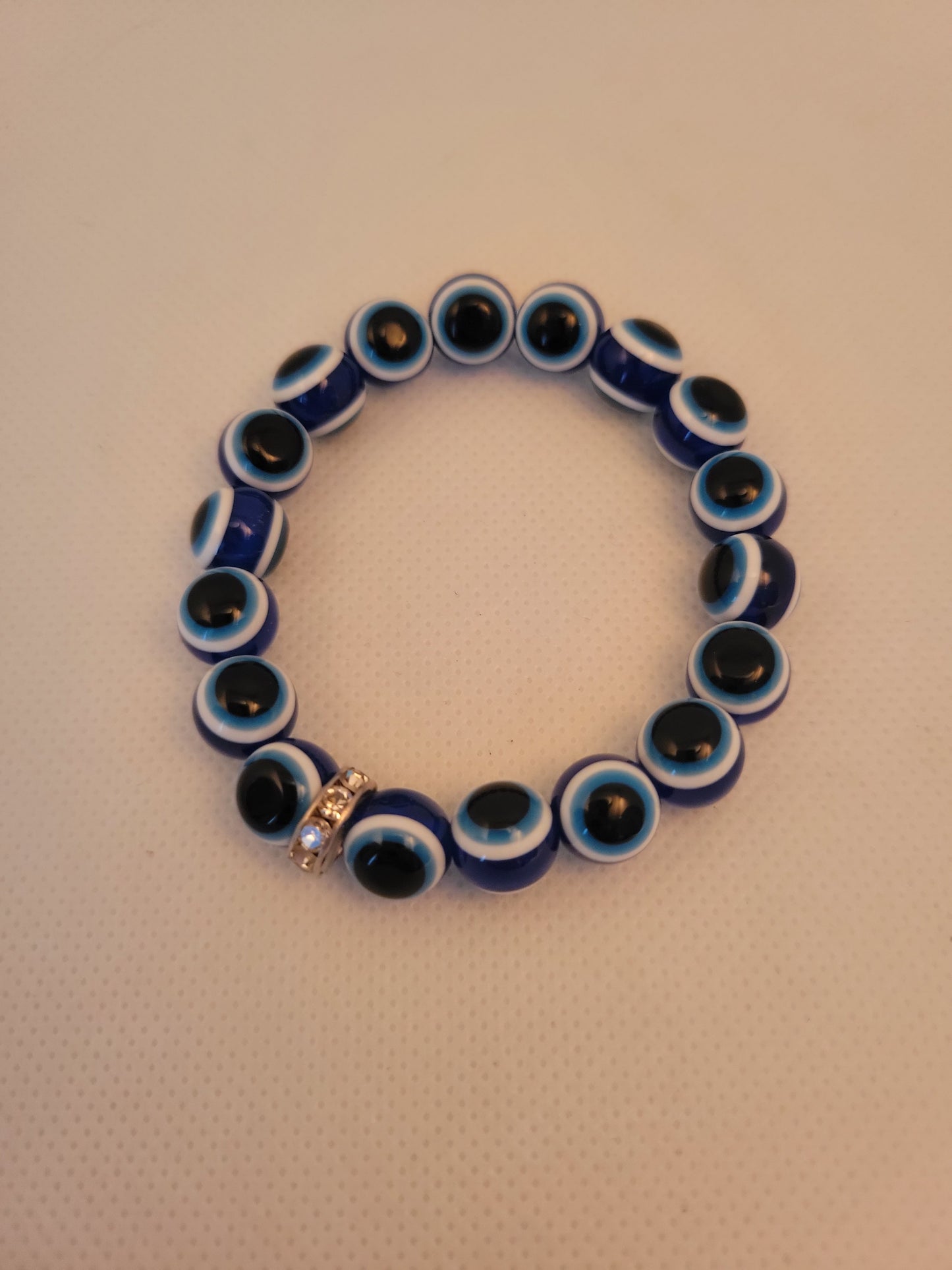 Blue evil eye bracelet